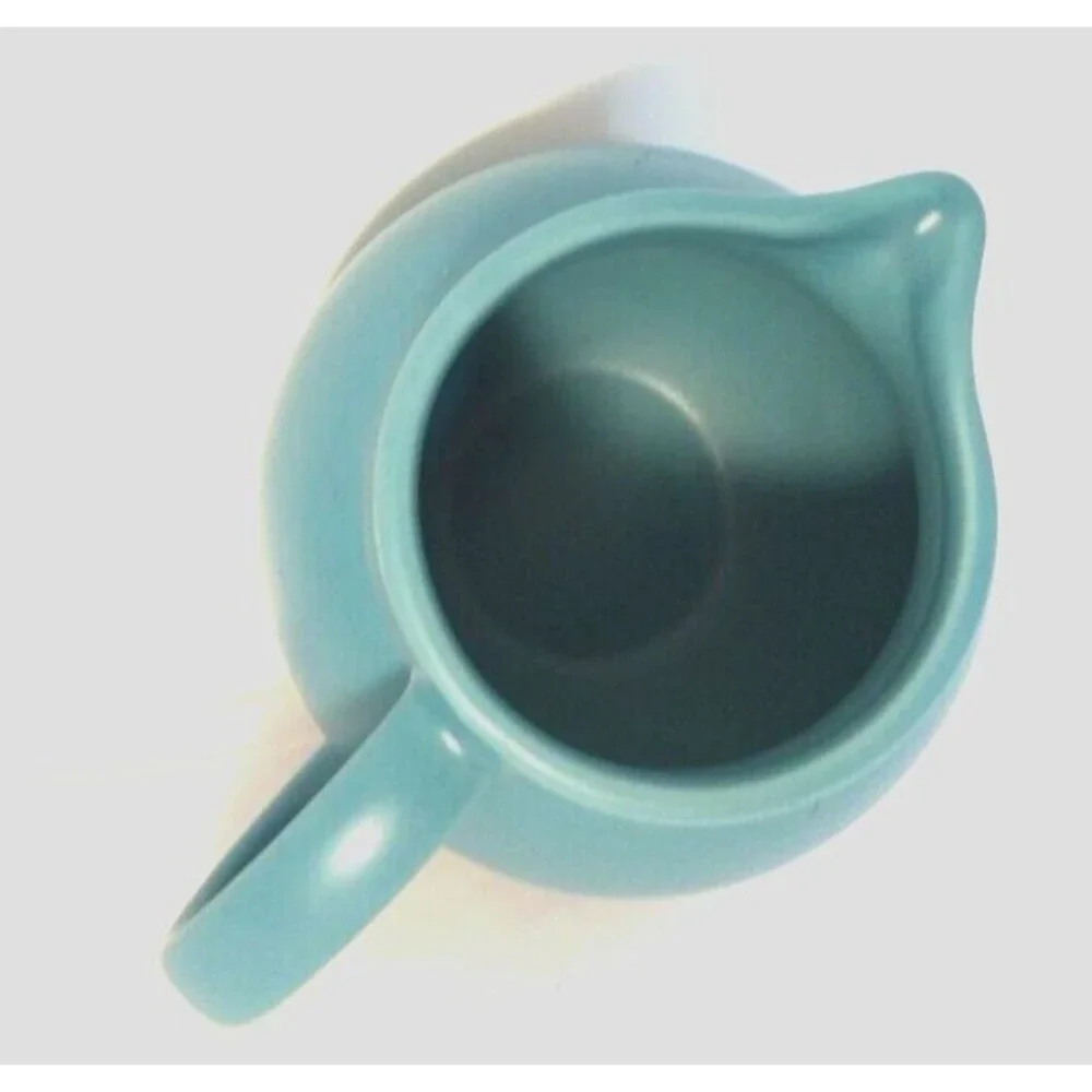 Corelle Coordinates Stoneware Pitcher/Vase Turquoise Blue 2.5
